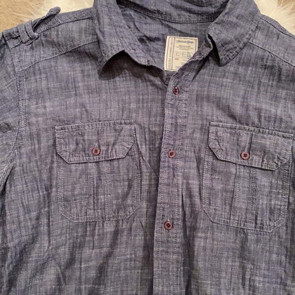 Gray button up dress shirt - Picture 3 of 5